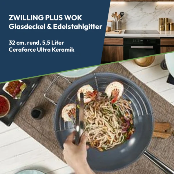 ZWILLING Plus 32cm Wok 18/10 Edelstahl – Zwilling – WEEZEL