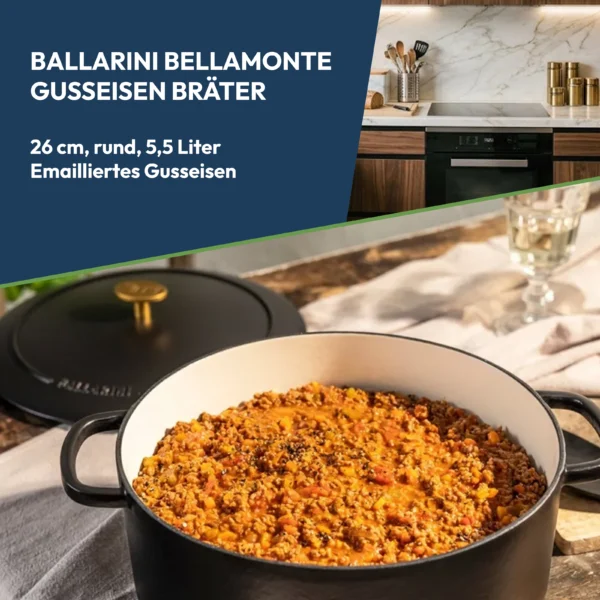 BALLARINI Bellamonte 5,5L Gusseisen-Bräter – Ballarini – WEEZEL