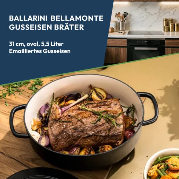 BALLARINI Bellamonte 5,5L Gusseisen-Bräter – Ballarini – WEEZEL