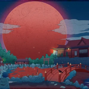 Blood Moon Shinto Anime