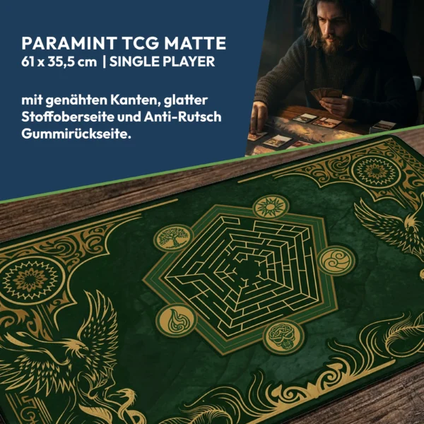 Emerald Phoenix TCG Spielmatte – Paramint – WEEZEL